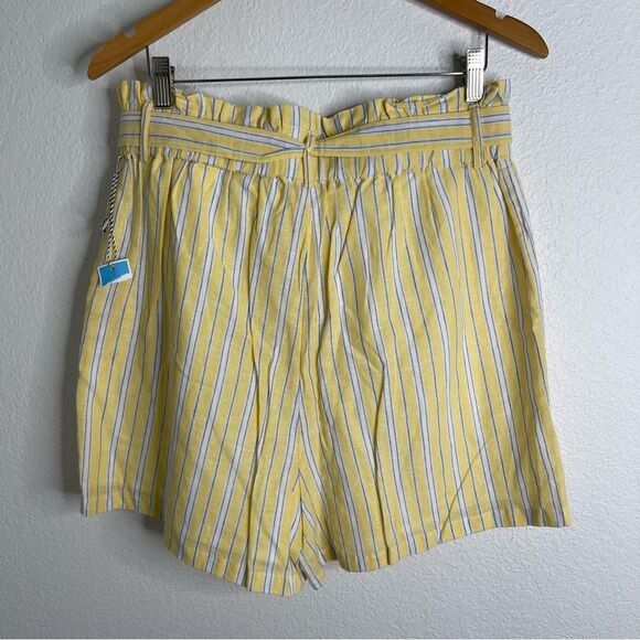 Draper James Yellow Striped Paper Bag Pull On Shorts Size Large - Picture 4 of 4